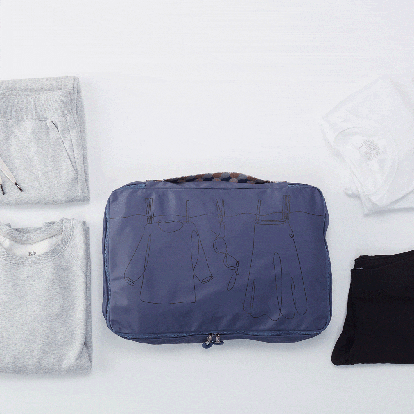 SET TO GO Large Packing Cube - Eco-Friendly CaRefiber Recycled Nylon Travel Organizer - Perfect for Suitcases, Backpacks & Carry-On Luggage Organization