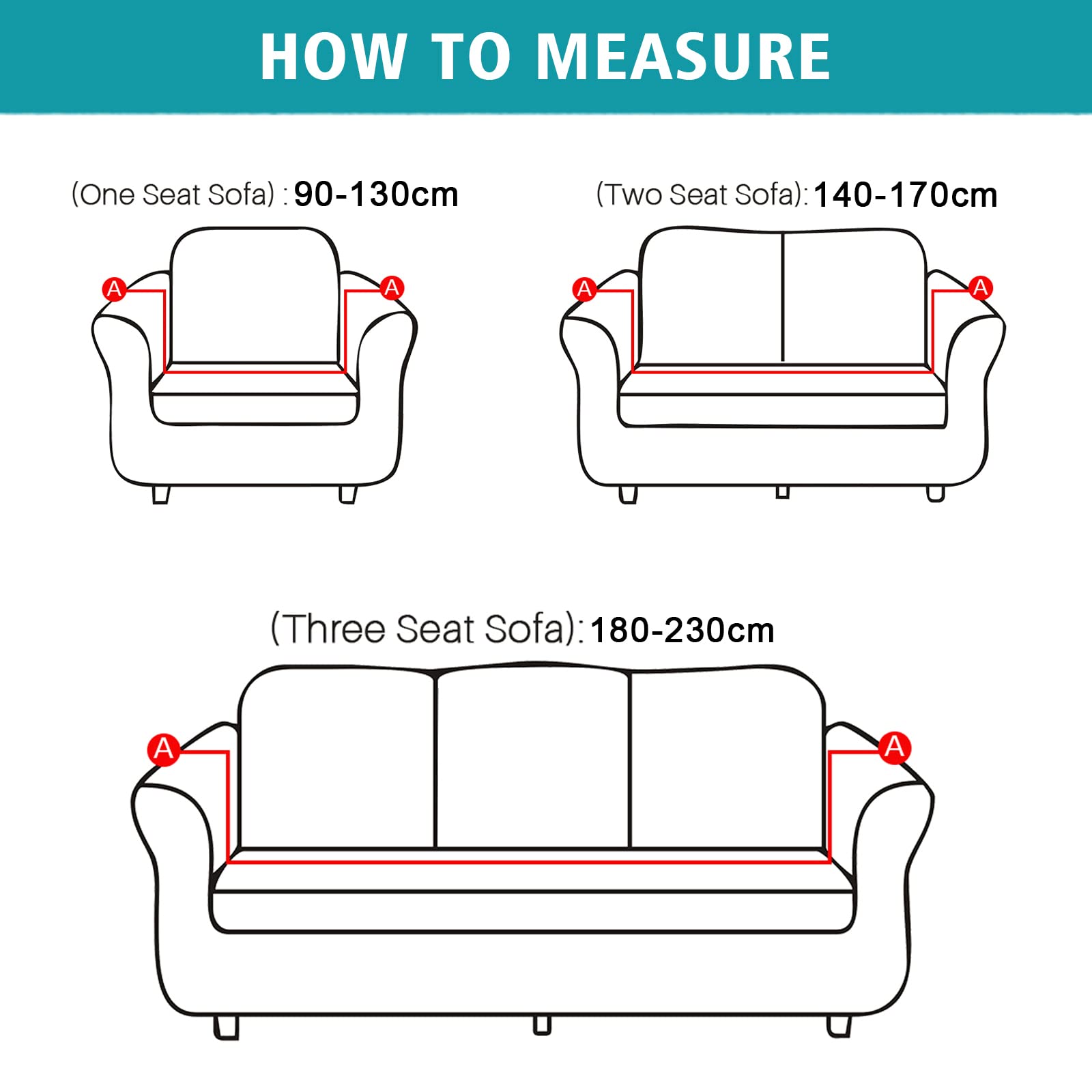 3-Piece Sofa Cover Set - Stretchable Jacquard Velvet Slipcovers for 1/2/3 Seater Couch, Loveseat & Armchair (Grey-Blue) | Home Decor Protection for Pets, Kids & Daily Use