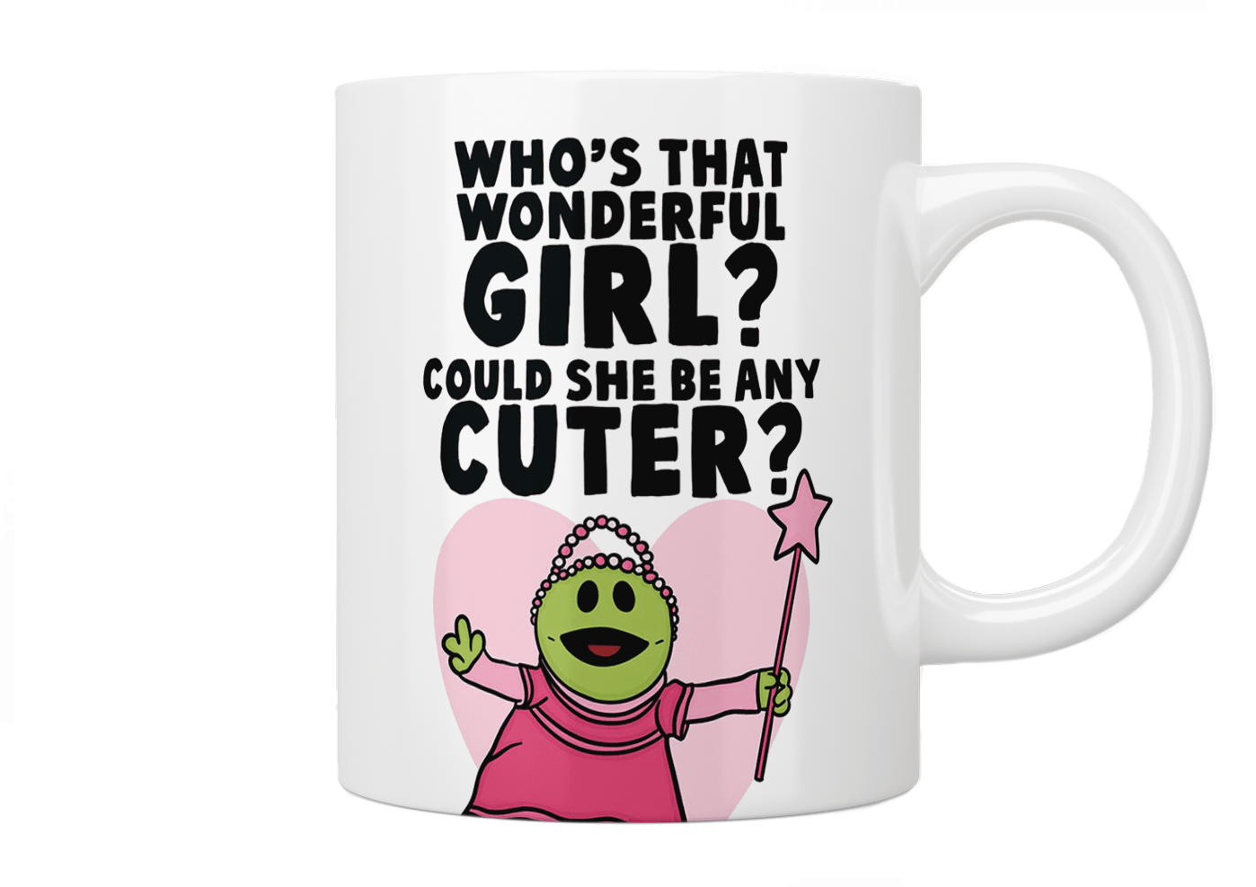 Nanalan' Who’s That Wonderful Girl? Coffee Mug - Perfect for Tea, Hot Chocolate & Office Use