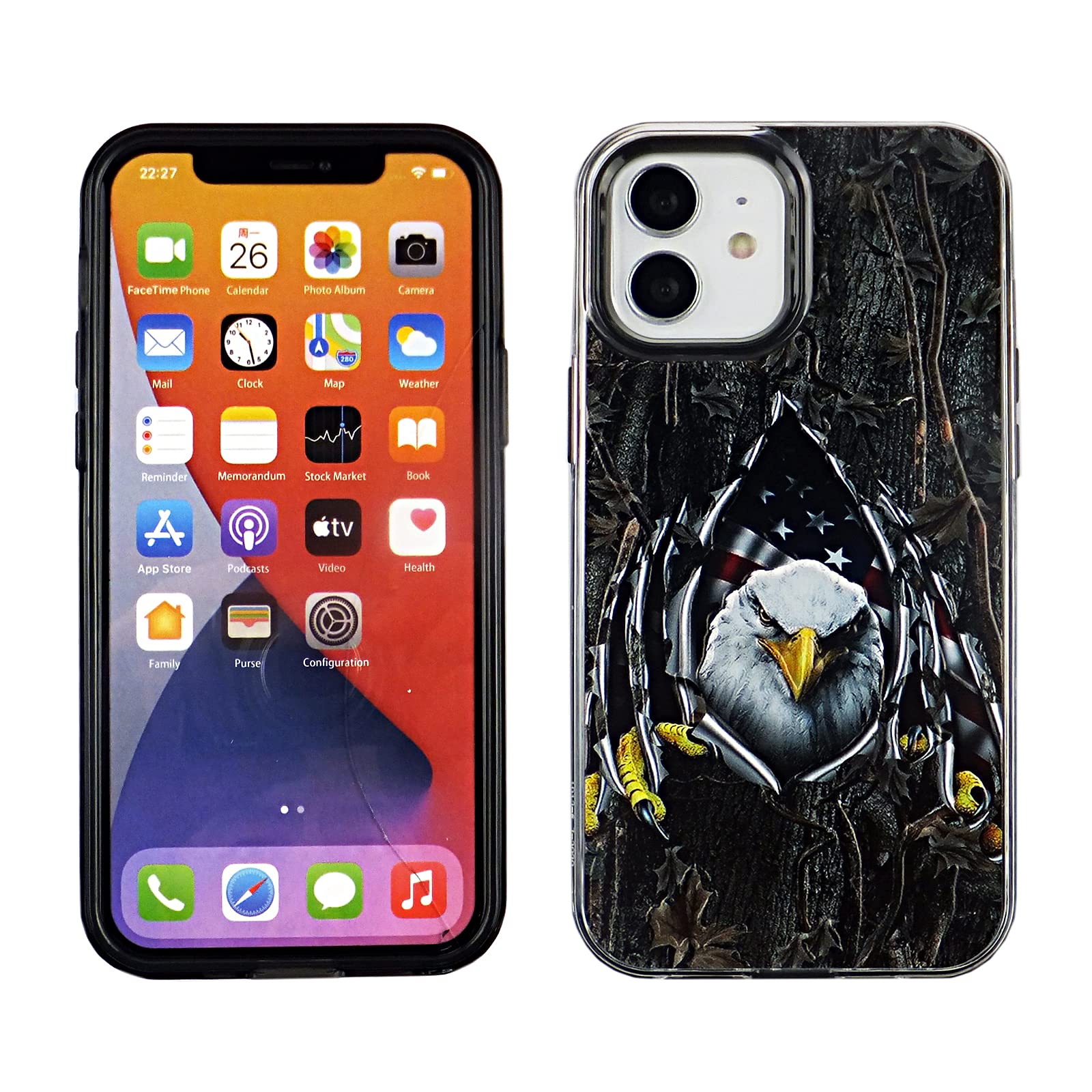 CASETiRNITY Shockproof Dual Layer PC+TPU Case for iPhone 12 Mini/11 Mini 5.4