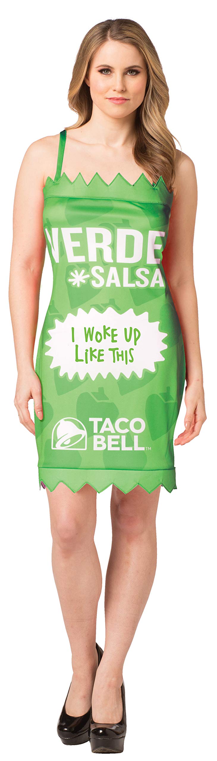 Hot Sauce Packet Dress Verde Costume - Spicy & Fun Halloween Outfit for Women (Sizes S-XL) | Perfect for Costume Parties, Themed Events & TikTok Challenges