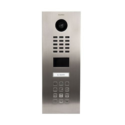Doorbird DB D2101VKV V4A IP Video Door Station - Salt Water Resistant Stainless Steel Security Camera for Home & Business Outdoor Use