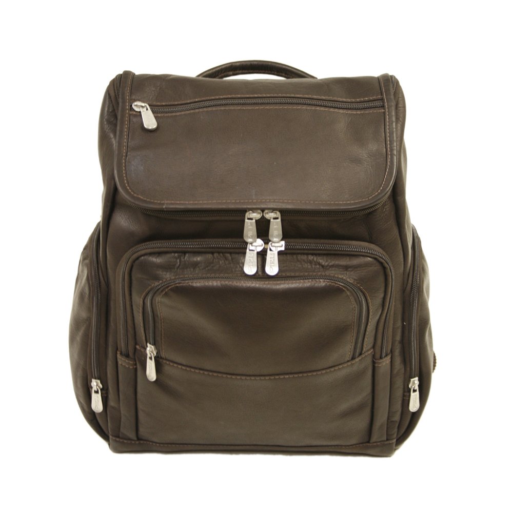 Durable Multi-Pocket Laptop Backpack for Men & Women - Chocolate Brown, Fits 15.6 Inch Laptop - Perfect for Work, Travel & College Students