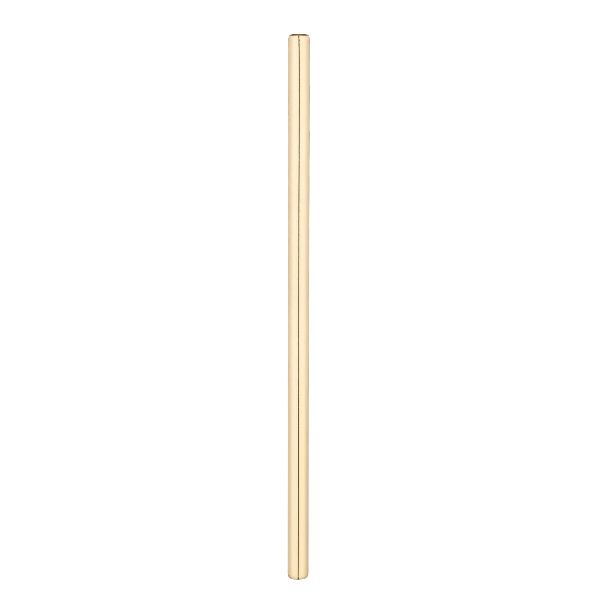 Premium Gold Plated Stainless Steel Drinking Straws - 2 Pack | Eco-Friendly Reusable Metal Straws for Smoothies, Cocktails & Iced Coffee | Dishwasher Safe & BPA Free