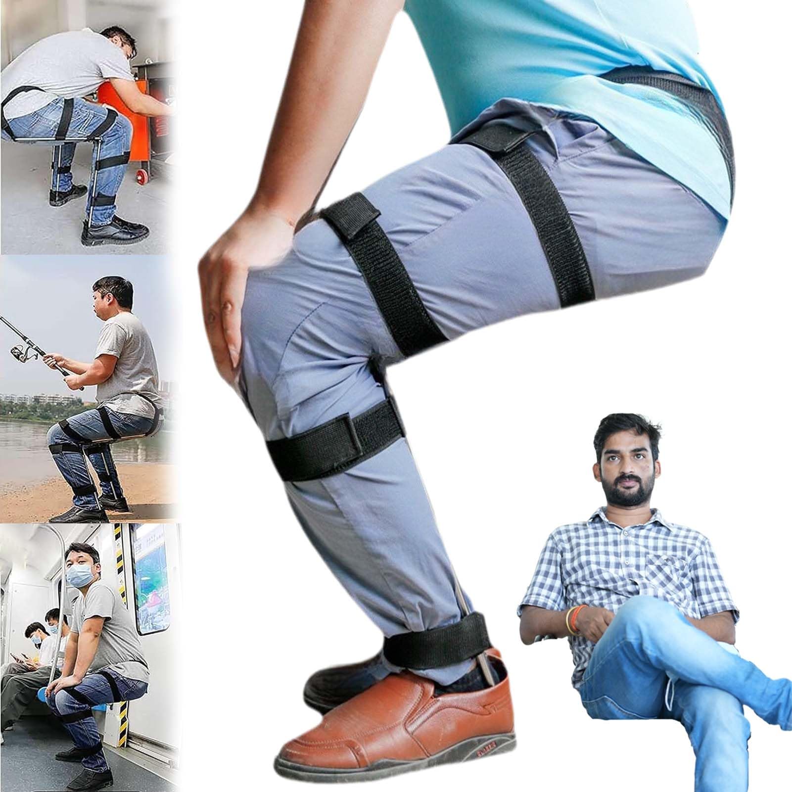 Portable Wearable Chair - Invisible Folding Seat for Outdoor, Travel & Standing Work - Lightweight & Hands-Free Support for Hiking, Camping & Long Work Shifts