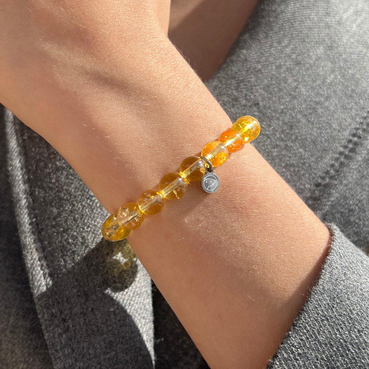 Natural Citrine Gemstone Bracelet for Women - Healing Crystal Jewelry for Positive Energy & Wealth - Perfect for Meditation, Yoga & Spiritual Gifts