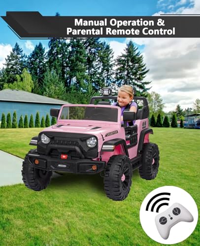 GARVEE 24V Kids Electric Ride On Car - 2 Seater XL Power Wheels for Ages 3+, 20