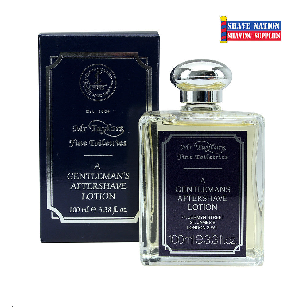 Taylor of Old Bond Street Mr Taylors Gentlemans Aftershave Lotion - Premium Aftershave for Men, Classic Scent, Smooth & Soothing Post-Shave Care - Perfect for Daily Grooming & Special Occasions