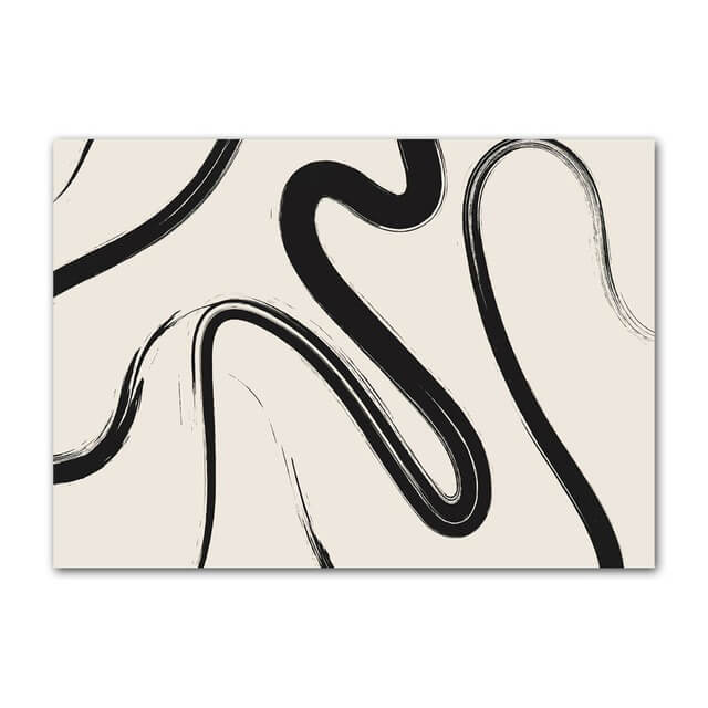 Minimalist Outline Art Canvas Posters - Modern Abstract Wall Decor for Living Room, Bedroom & Office - Perfect for Home & Office Decor
