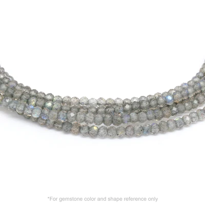 Gemstone Mini Hammered Disc Station Necklace - Dainty Wrap Necklace for Women - Perfect for Layering, Everyday Wear & Gift Giving