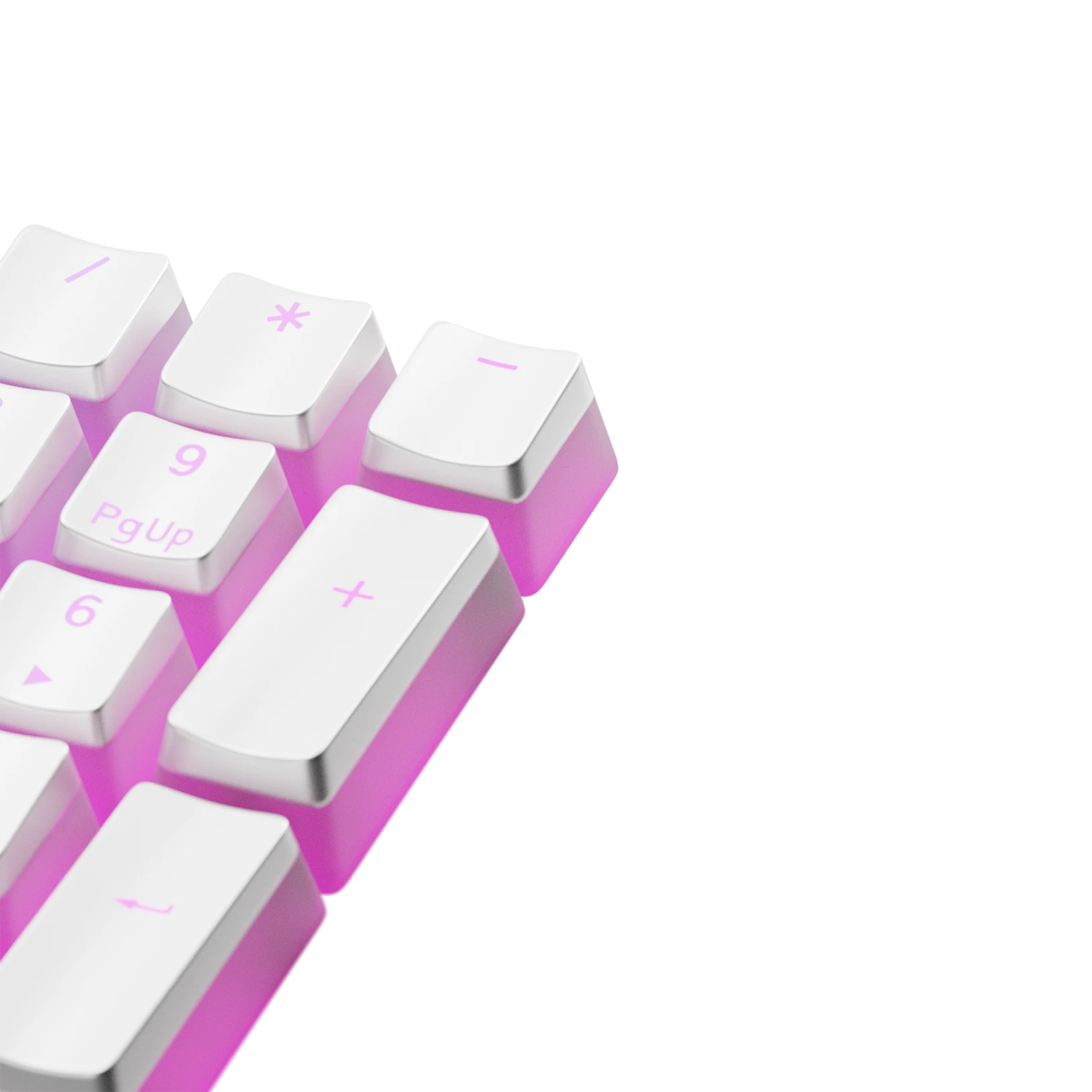 Aura V3 White Keycaps for Mechanical Keyboards - UK Layout | Premium PBT Keycap Set for Gaming & Typing | Compatible with Cherry MX Switches & RGB Backlit Keyboards