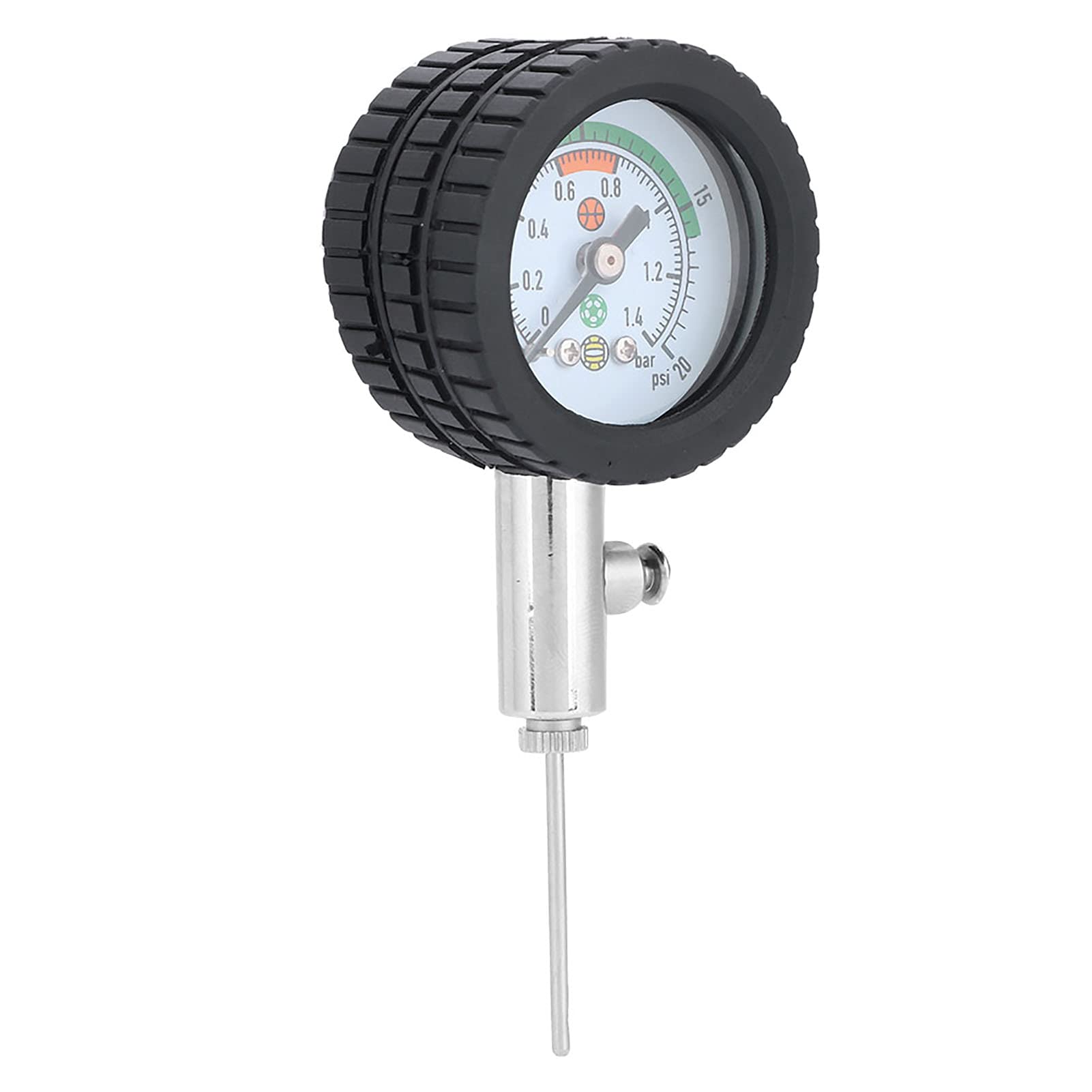 Shanrya Digital Air Pressure Gauge 0-1.4bar - Portable Sports Equipment for Football, Basketball, Soccer Balls - Perfect for Coaches, Athletes & Home Use