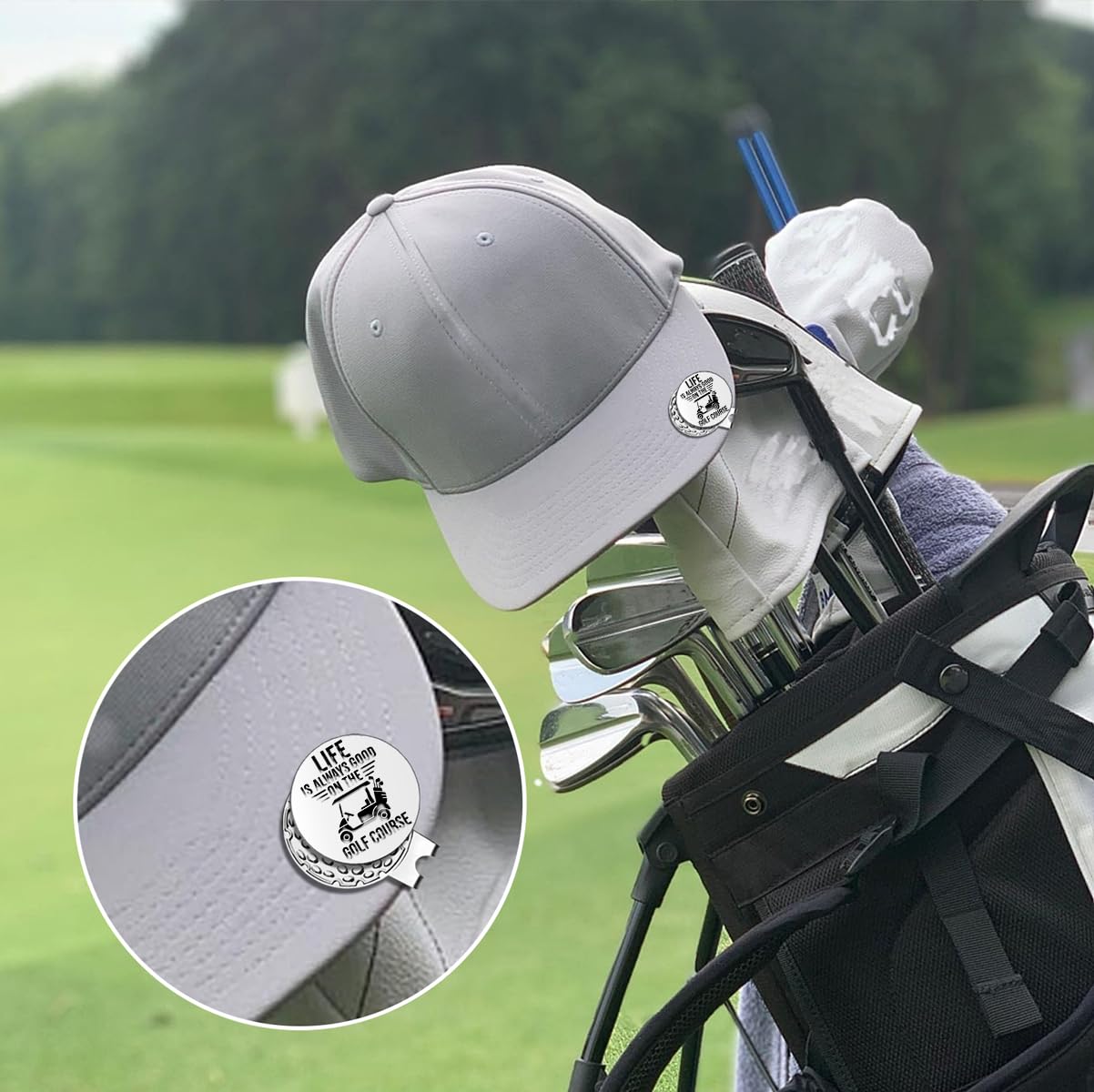 Funny Golf Ball Markers with Hat Clip - Golf Gifts for Men, Dad, Husband, Grandpa - Perfect for Birthdays, Retirement & Golf Lovers - Great for Golf Courses, Tournaments & Casual Play