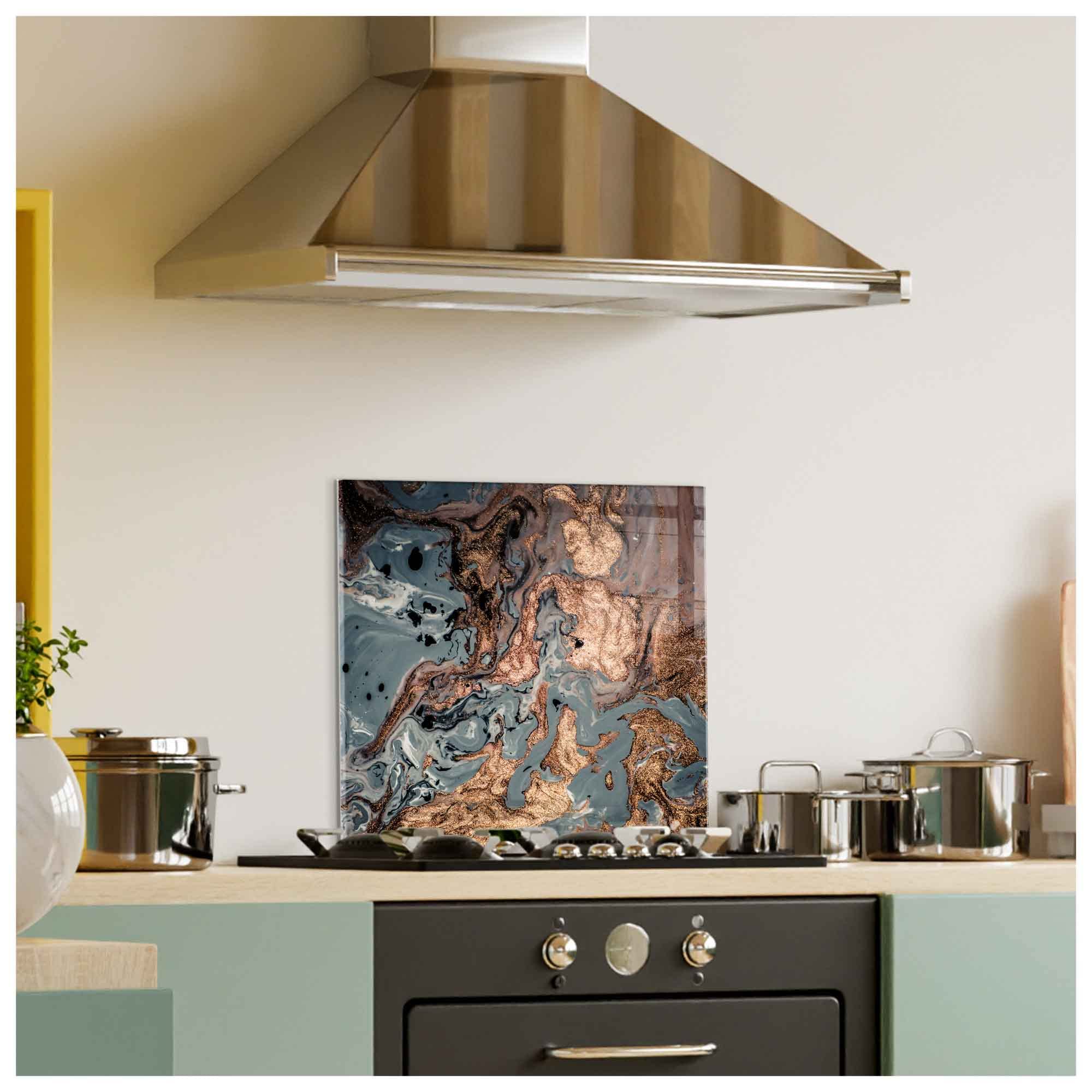 Tempered Glass Kitchen Backsplash - 30x30
