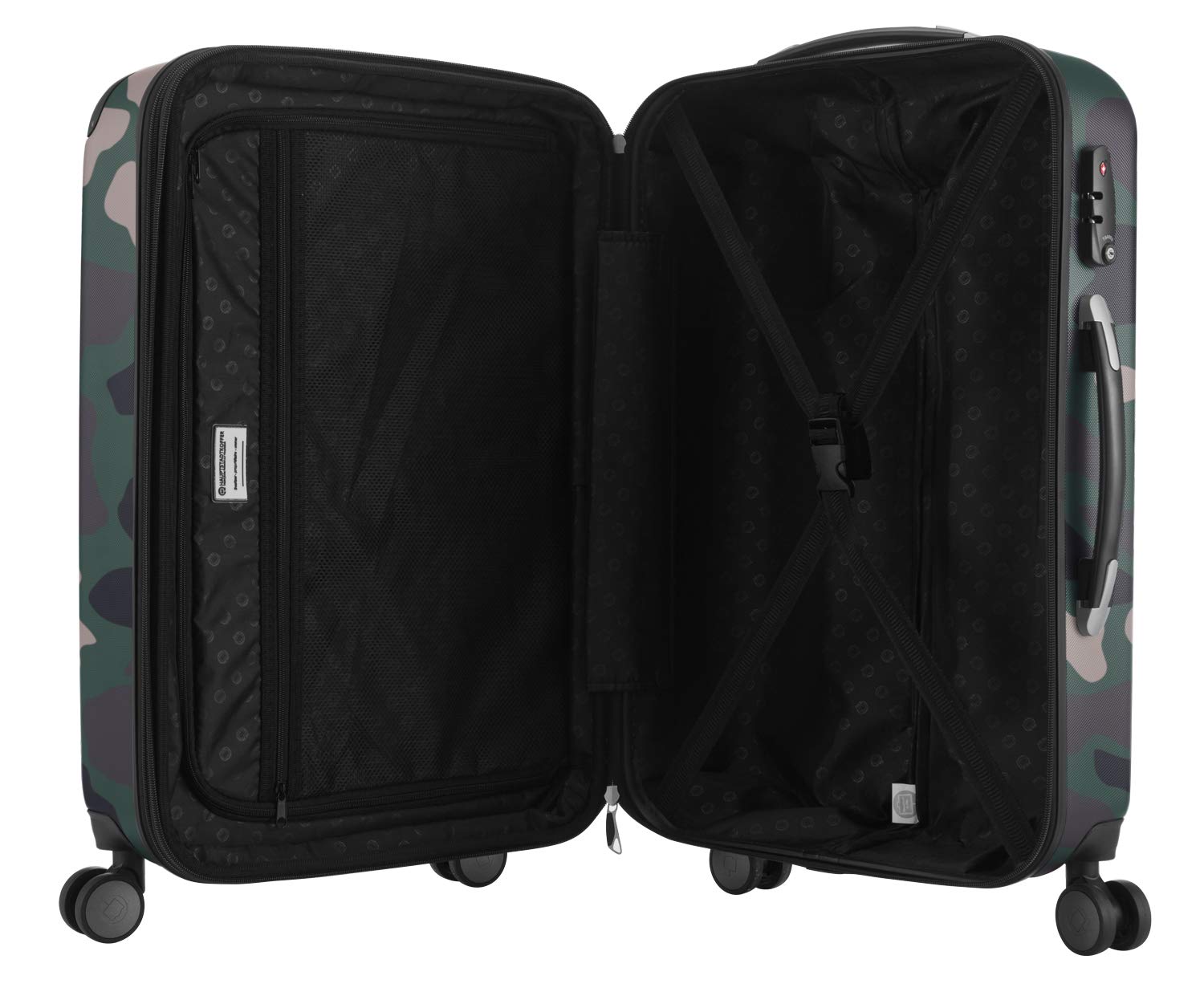 Premium Camouflage Luggage Set of 3 - Durable Suitcases for Travel, Business Trips & Vacations - Lightweight Spinner Carry-On & Checked Bags with TSA Lock
