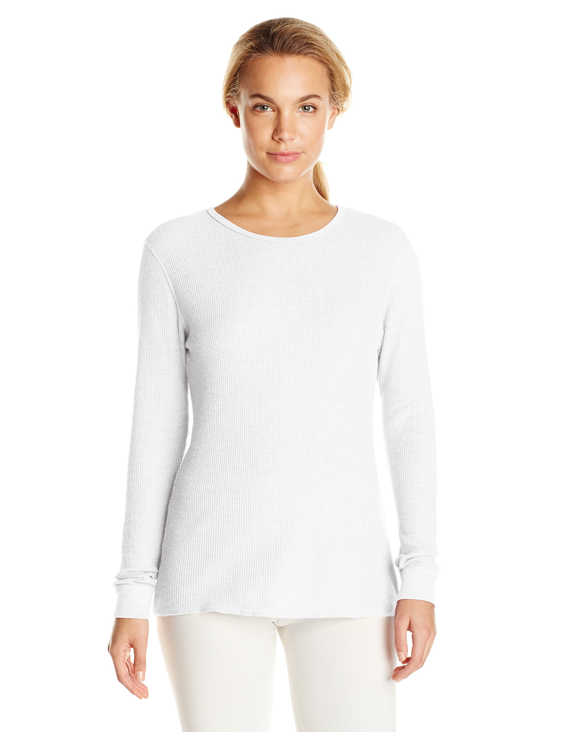 Fruit of the Loom Women's Waffle Thermal Underwear Top - Soft Long Sleeve Base Layer for Winter, Cold Weather & Outdoor Activities