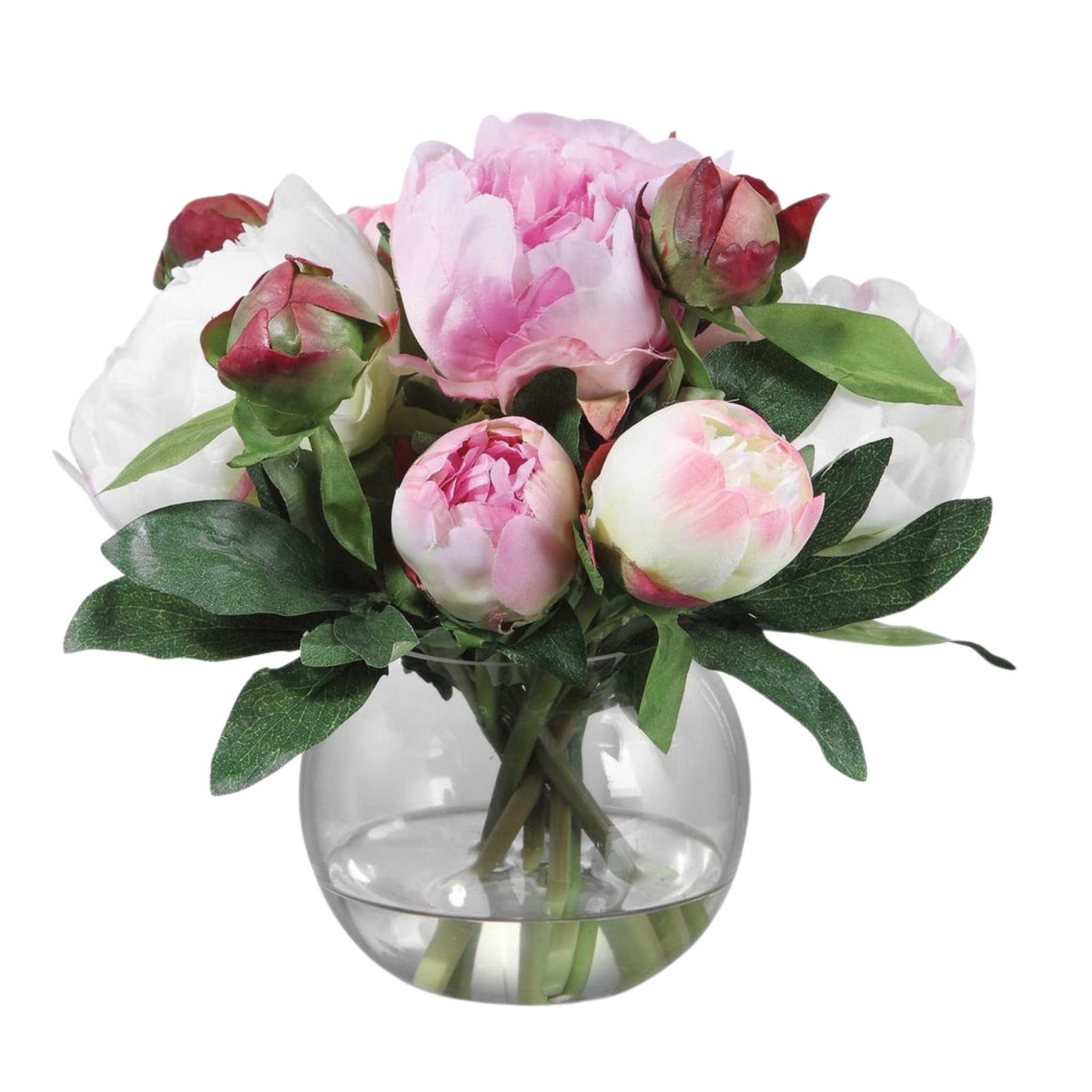 Blaire Faux Peony Bouquet - Artificial Silk Peony Flowers for Home Decor, Wedding Centerpieces & Table Arrangements