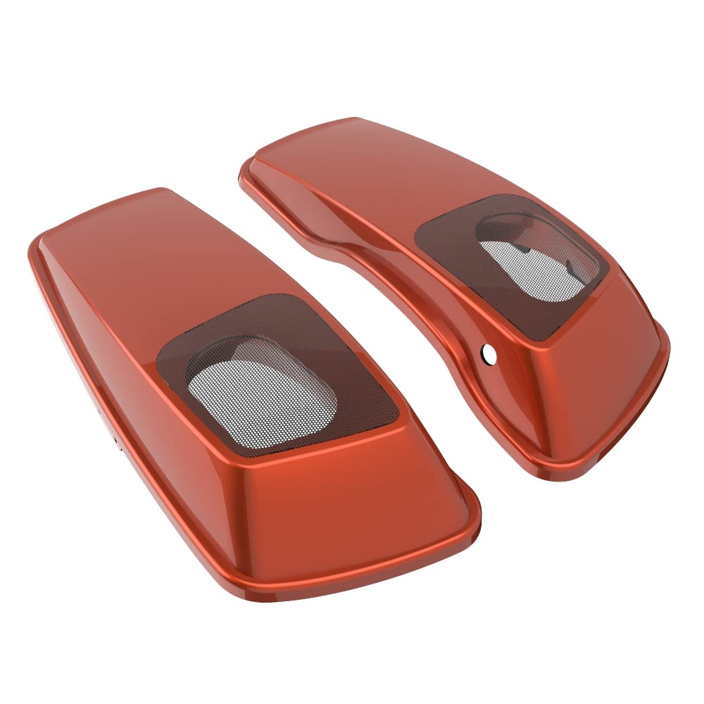 Premium Color-Matched 6x9 Saddlebag Speaker Lids for 2014+ Harley Davidson Touring Bikes - Perfect for Road Trips & Custom Audio Upgrades