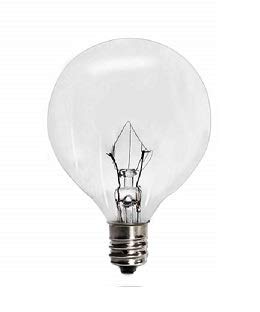 25W Wax Warmer Bulbs - Pack of 6, E12 Base Globe Incandescent Dimmable Light Bulbs for Scentsy & Full Size Wax Warmers | Perfect for Home Aromatherapy, Candle Wax Melting, and Creating Cozy Ambiance