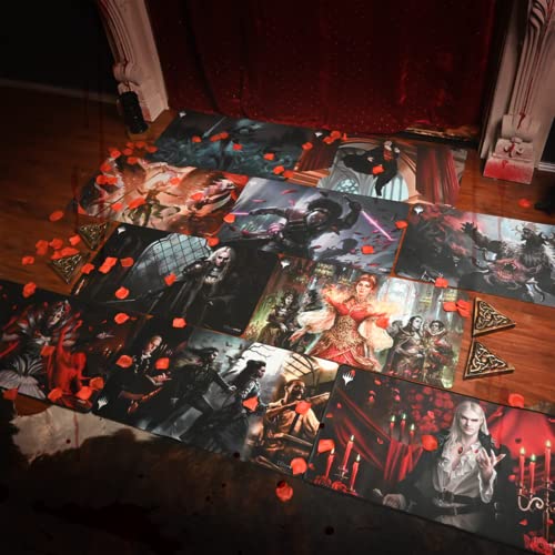 Magic: The Gathering - Innistrad Crimson Vow Stitched Playmat V2 Featuring Sorin | Premium Gaming Mat for MTG, TCG & Board Games | Perfect for Home Game Nights, PC Mousepad & Tabletop Battles