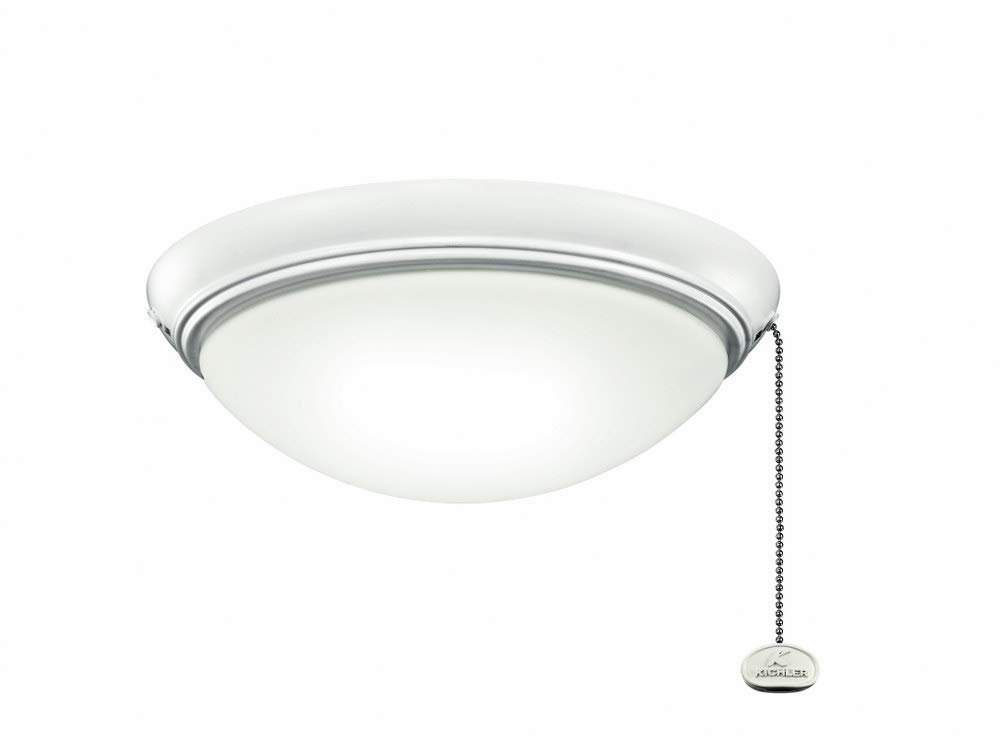 Kichler 338200MWH LED Ceiling Fan Light Kit - Energy Efficient Dimmable White Light for Bedroom, Living Room & Patio