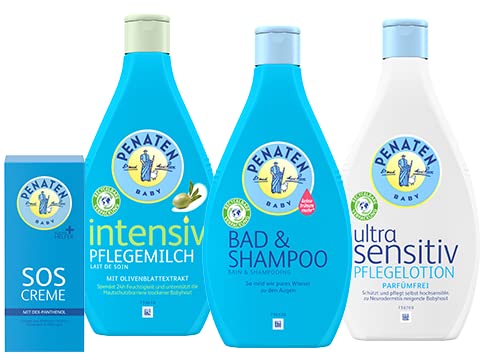 Penaten Extra Mild Baby Shampoo 400ml - Gentle Cleansing for Newborns & Sensitive Skin - Perfect for Daily Bath Time & Baby Hair Care