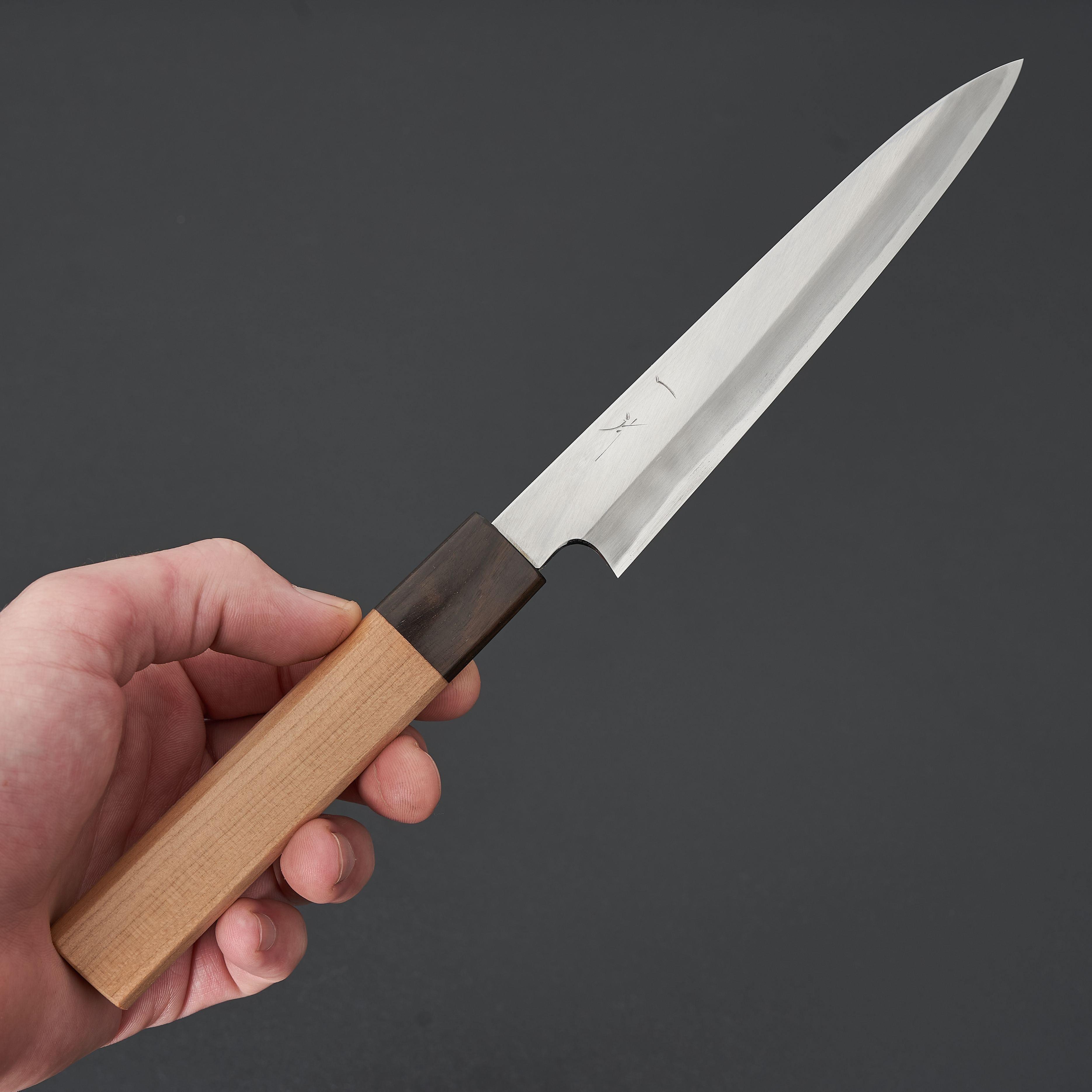 Hitohira Kikuchiyo Kyuzo White #2 Migaki Petty Knife 150mm - Japanese Chef Knife with Cherry Wood Handle - Perfect for Slicing, Peeling & Precision Kitchen Tasks