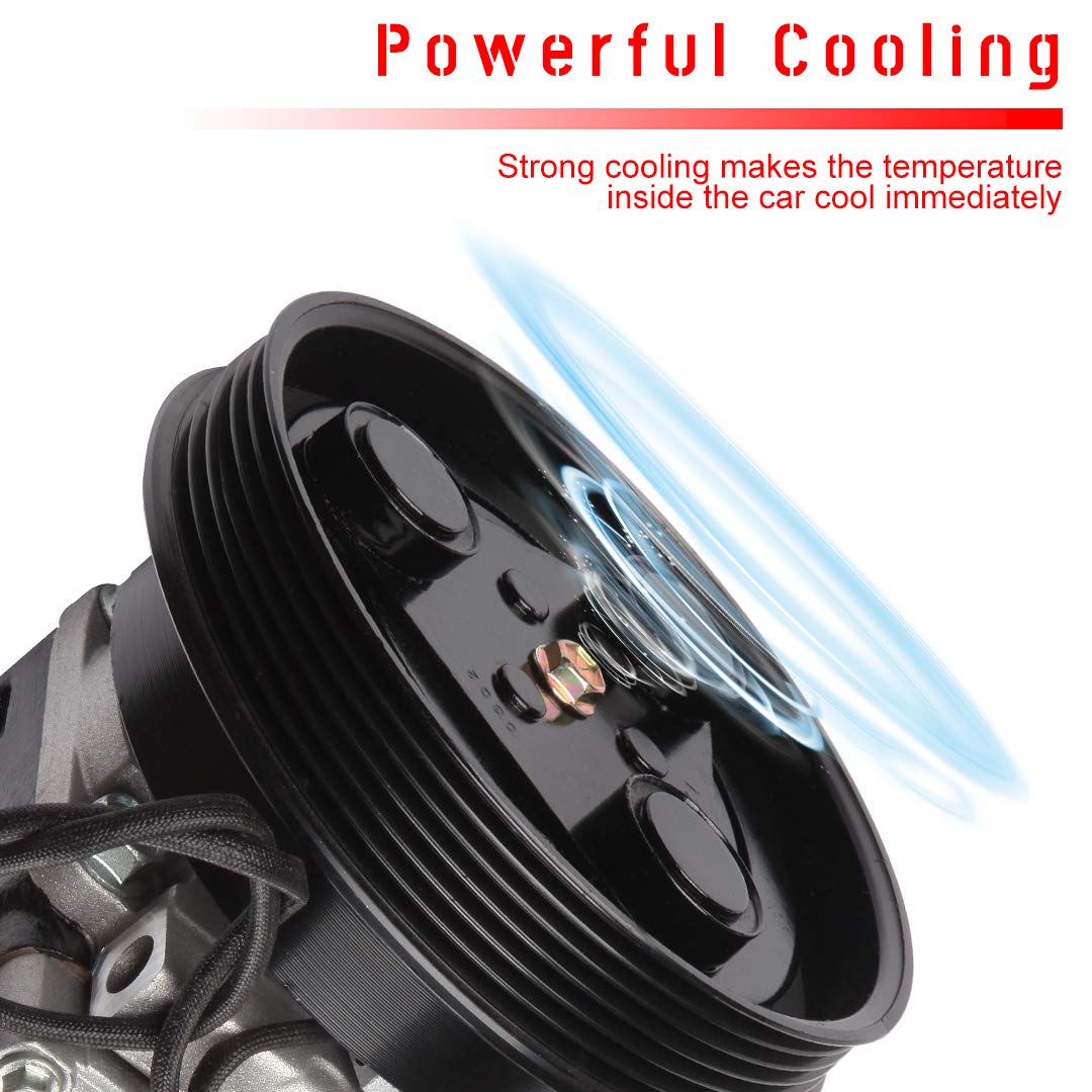 CCiyu AC Compressor Pump Replacement for Mazda Protege - High Performance Air Conditioning Clutch Compressor - Perfect for Summer Road Trips & Hot Weather Driving