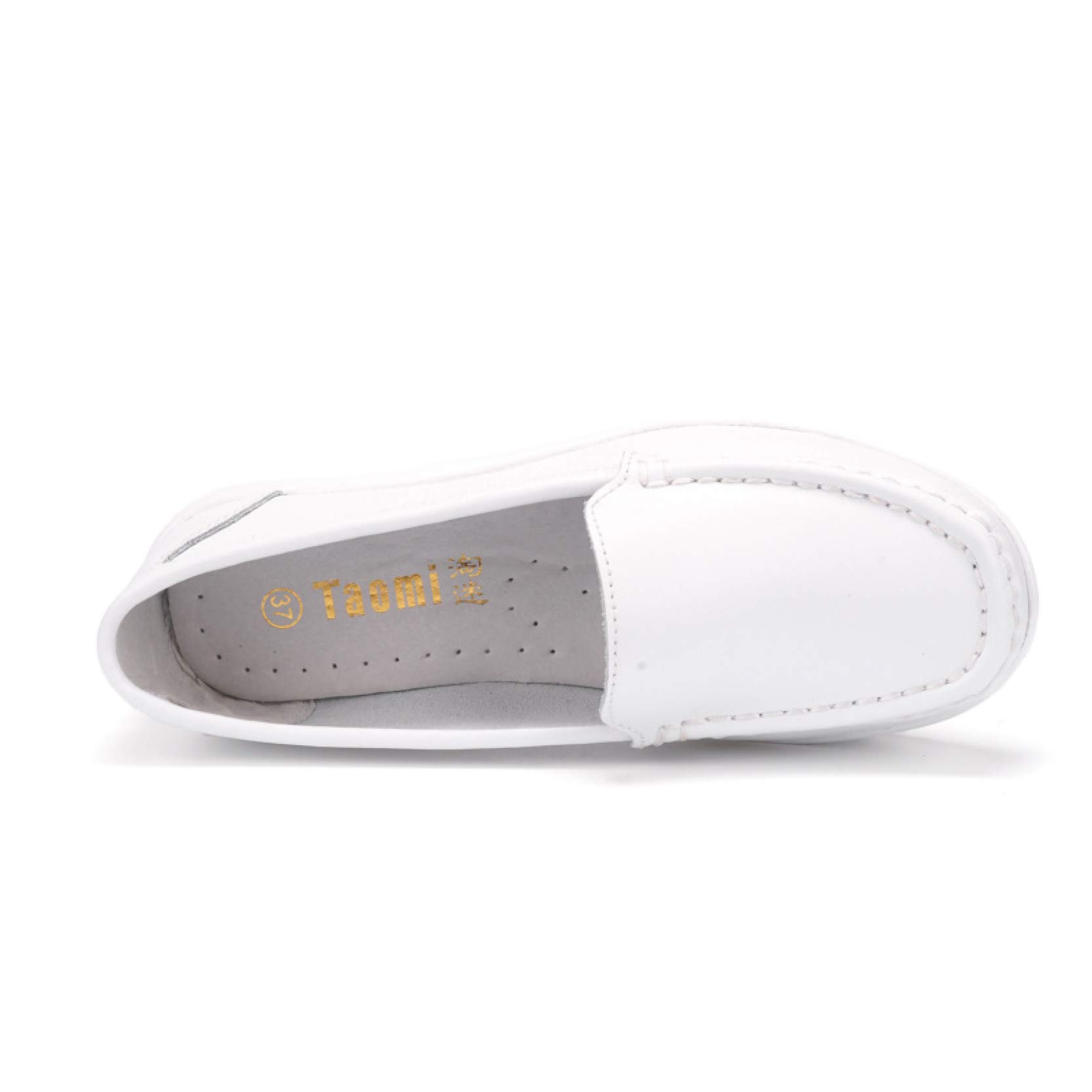 Women's Comfortable Non-Slip Platform Loafers - Round Toe Wedge Low Heel Moccasins for Nurses, Boat Shoes | Perfect for Work, Walking & Casual Wear