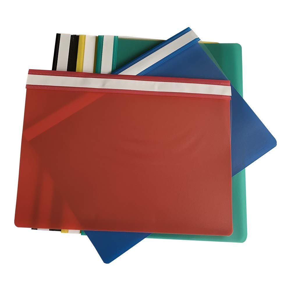 60-Pack Multicolor A4 Project Folders by Janrax - Durable Plastic File Folders for School, Office & Home Organization