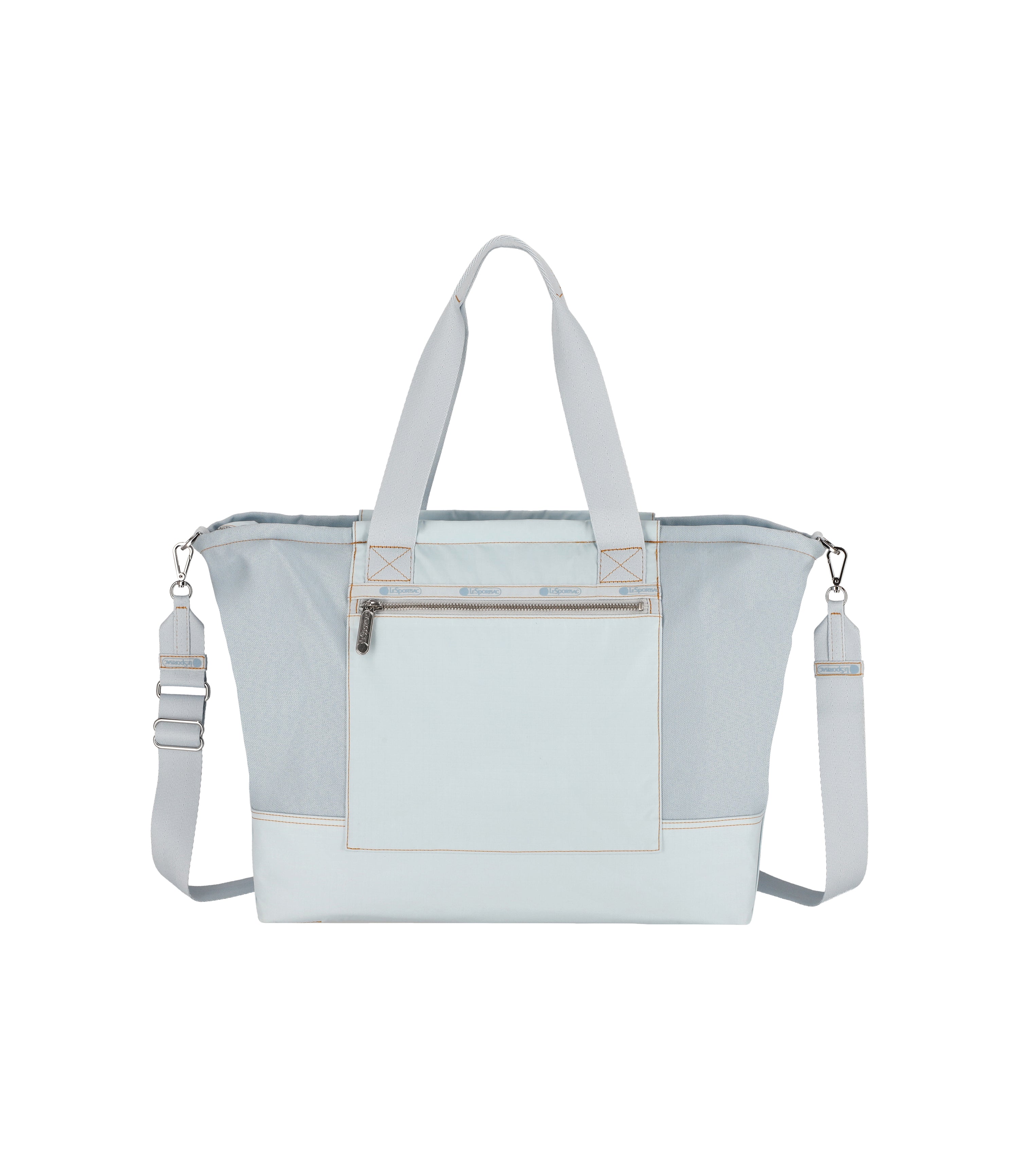 Stylish Denim East West Tote Bag for Women - Trendy Crossbody Handbag with Adjustable Strap - Perfect for Work, Travel & Daily Use