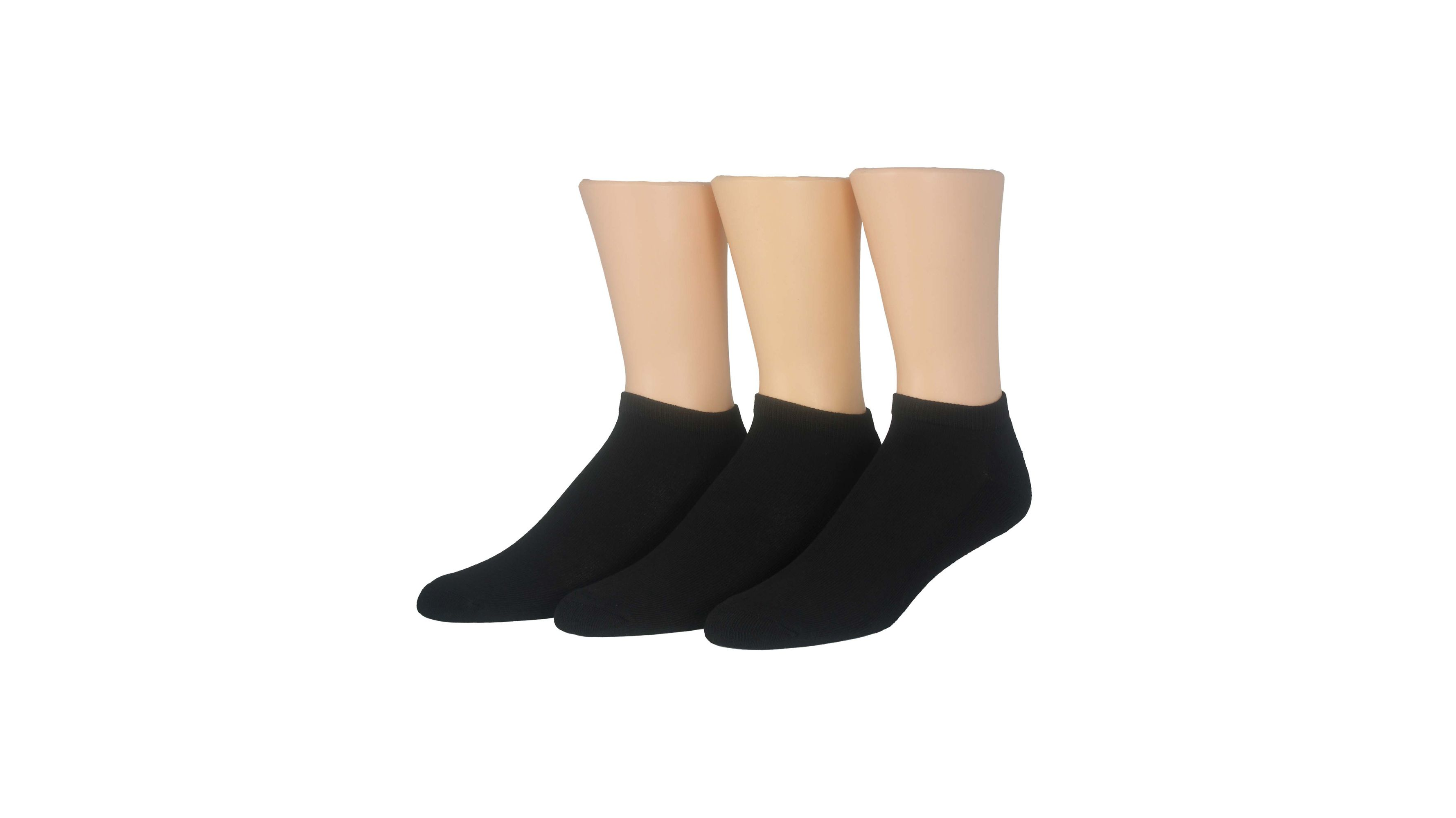 1/2 Cushion Low Cut Socks 3-Pack - Breathable Athletic No-Show Socks for Running, Tennis & Casual Wear - Comfortable & Durable Performance Socks for Men & Women