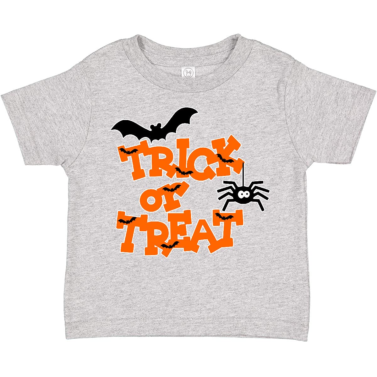 Halloween Trick-or-Treat Spider & Bats Toddler T-Shirt - Cute Baby Costume Top for Boys & Girls - Perfect for Halloween Parties & Pumpkin Patch Outings