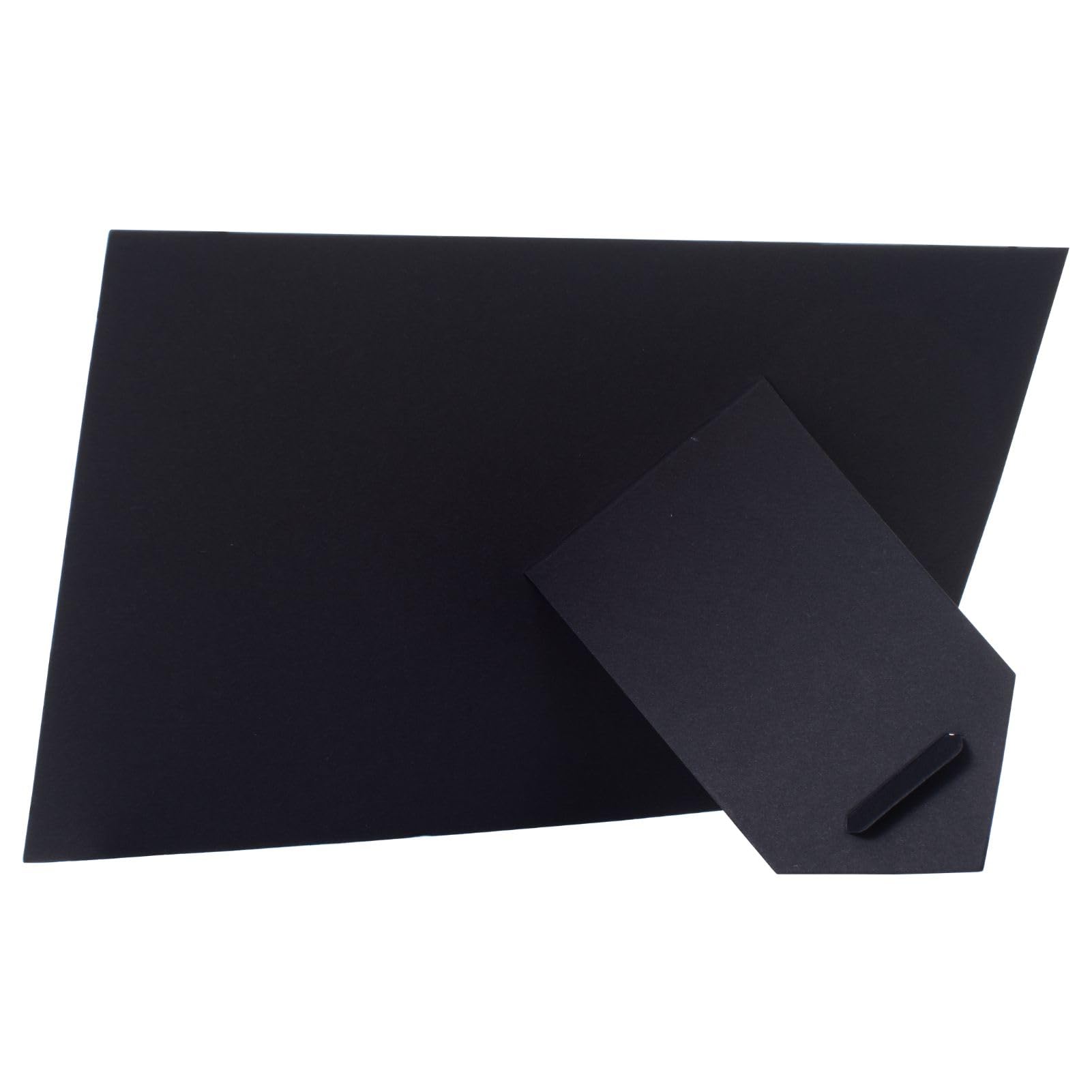 4x6 Cardboard Photo Frames - 50 Pack Black for DIY, Weddings & Classrooms