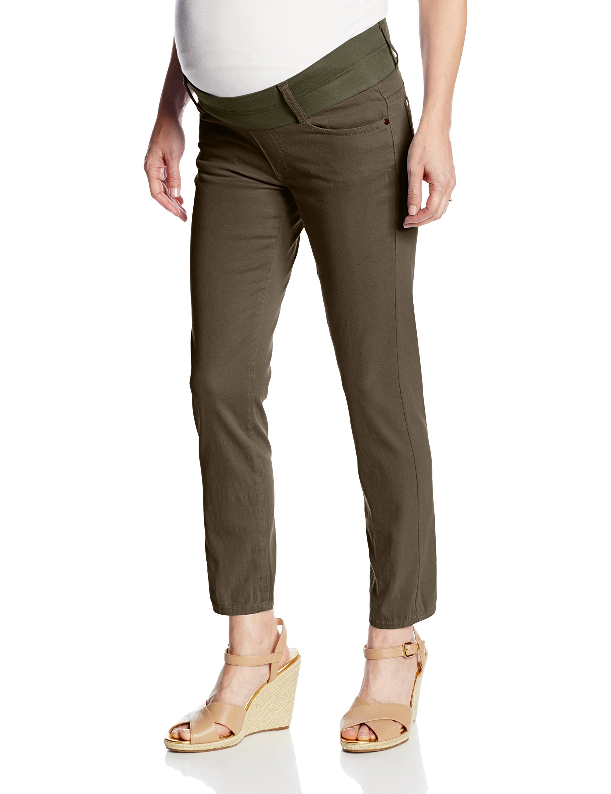 Maternal America Women's Skinny Ankle Maternity Jeans - Stretch Comfort Fit Pregnancy Denim Pants for Everyday Wear & Maternity Photos