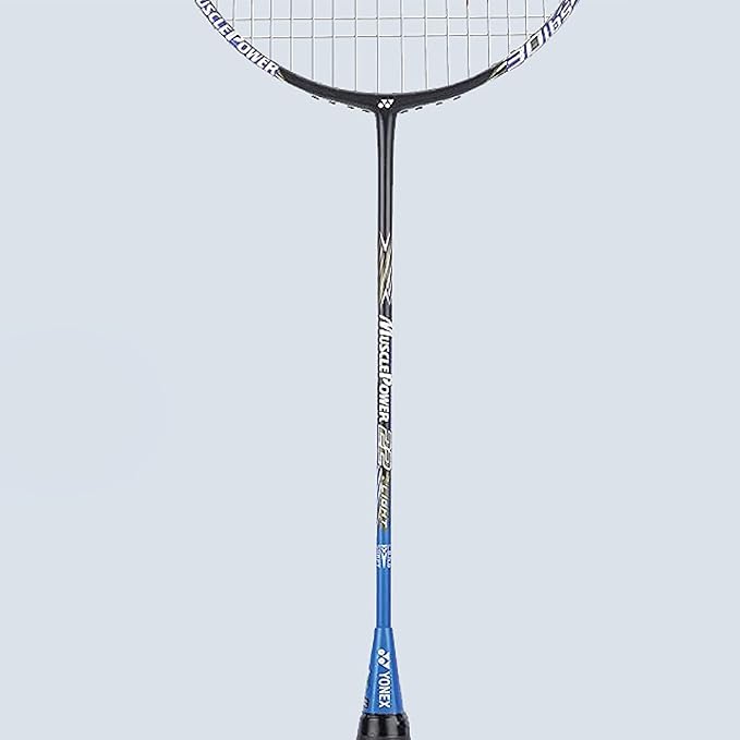 Yonex Muscle Power 22 Black/Blue Prestrung Badminton Racket - Professional Grade for Tournaments & Training | Made in China | Perfect for Indoor Sports & Backyard Games
