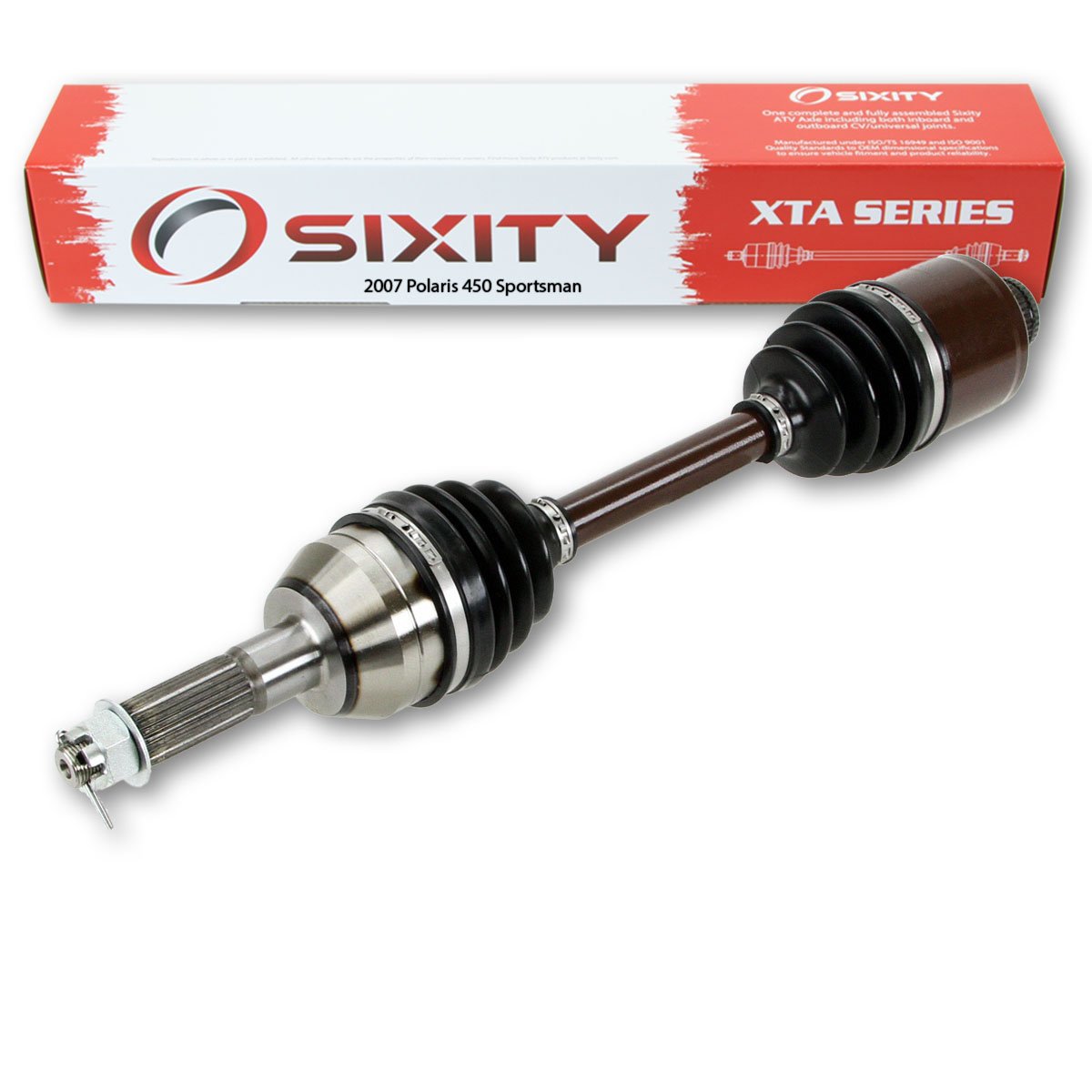 Sixity 2007 Polaris 450 Sportsman 4X4 Rear Right XTA Axle - Passenger Side Replacement Part A07MH46AA AZ - Compatible with ATV & Off-Road Vehicles for Trail Riding & Outdoor Adventures
