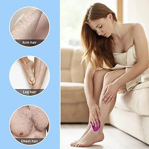 RYUKCREATIVES Crystal Hair Remover for Women & Men - Reusable Painless Hair Removal Tool with Exfoliation | At-Home Smooth Skin Solution for Face, Legs, Arms & Bikini Area