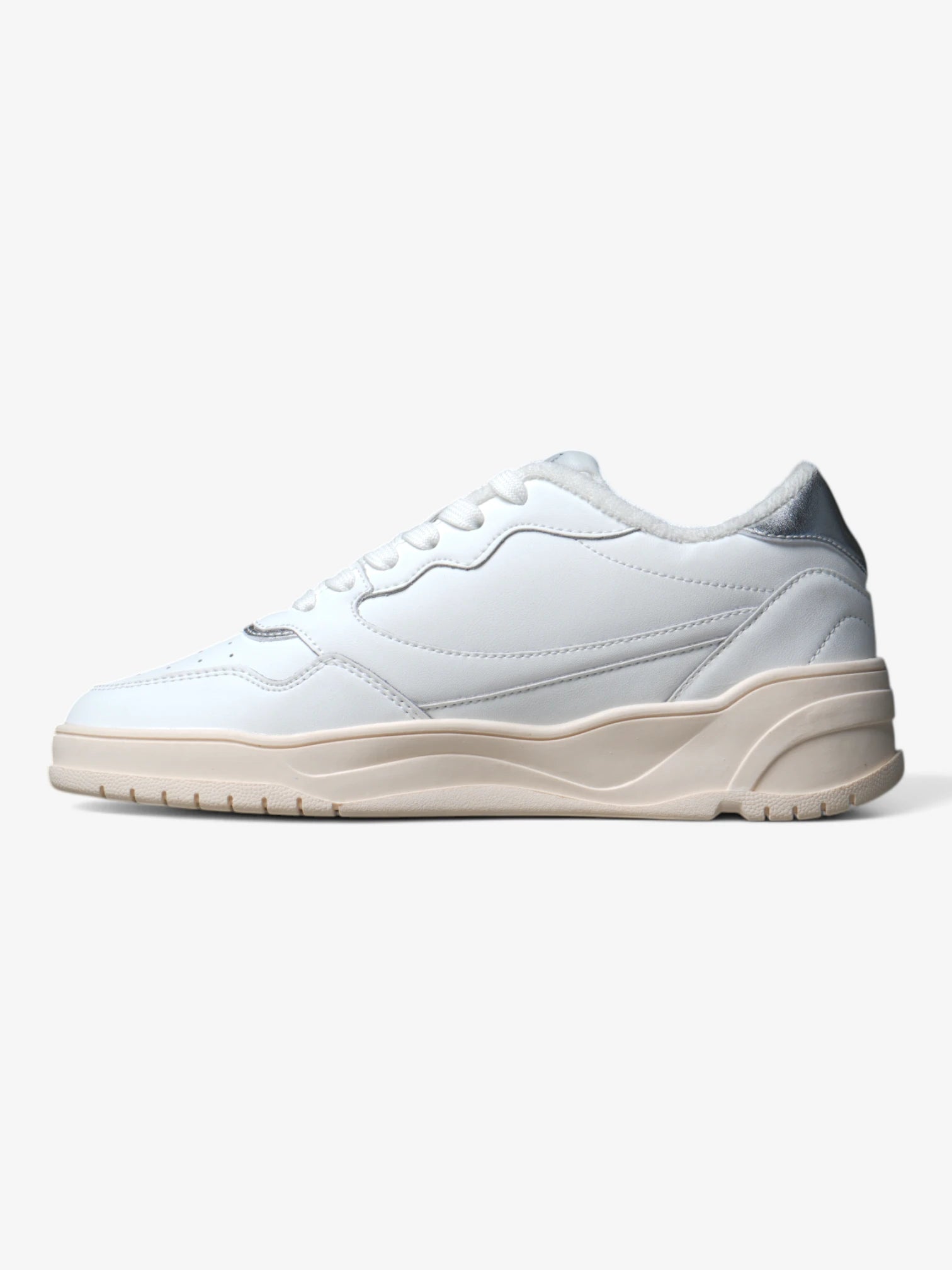Le Coq Sportif Alma White Silver Sneakers - Stylish & Comfortable for Running, Walking & Casual Wear