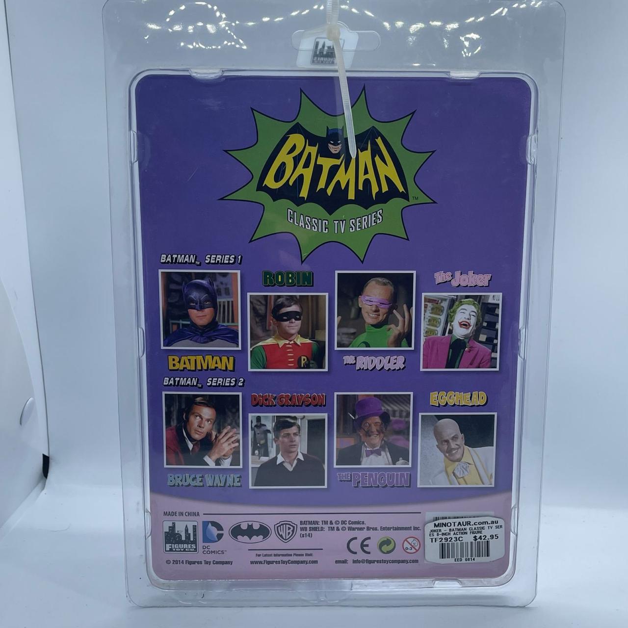 Batman Classic TV Series The Joker Action Figure - Collectible DC Comics Villain Toy for Display & Gifts - Perfect for Superhero Fans & Comic Book Collectors