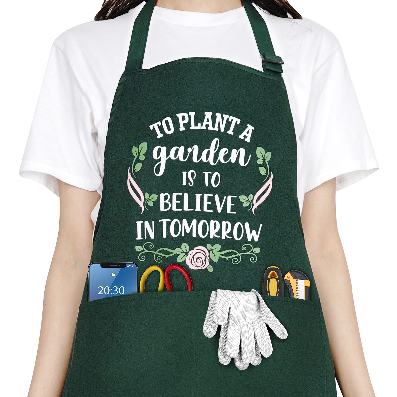Funny Waterproof Garden Aprons for Women - Cute Gardening Gifts for Mom, Wife, Grandma - Ideal for Cooking, Baking & Outdoor Activities - Perfect for Mother's Day, Birthday & Housewarming Gifts