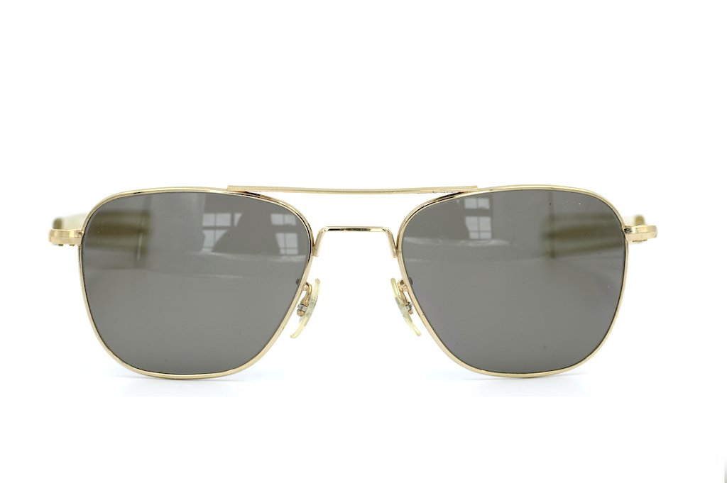American Optical Command 23K Gold Plated Sunglasses - Premium Luxury Aviator Style for Men & Women - Perfect for Driving, Travel, and Outdoor Activities