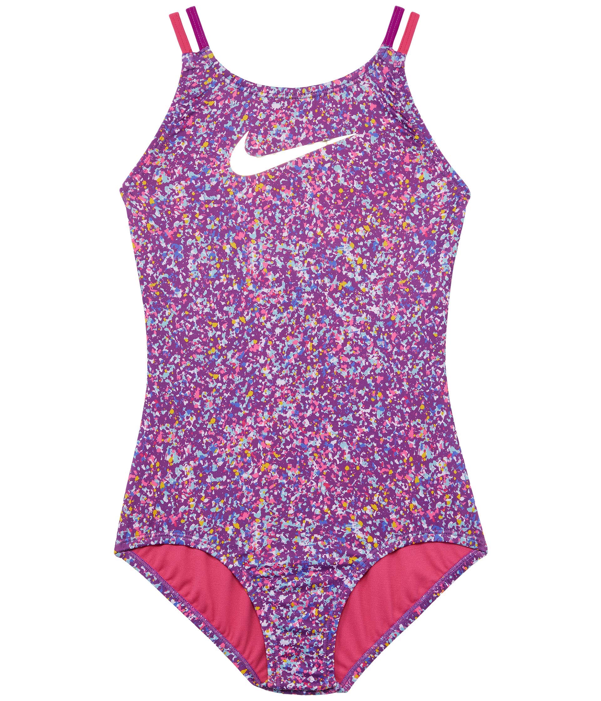 Nike Girl's Spiderback One-Piece Swimsuit for Kids - Comfortable & Stylish Swimwear for Little & Big Girls - Perfect for Pool, Beach & Summer Water Activities