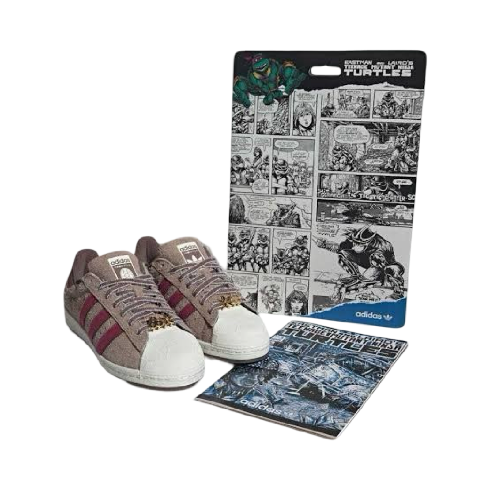 Adidas Superstar Shell Toe Sneakers - Teenage Mutant Ninja Turtles Splinter Edition - Casual Streetwear Shoes for TMNT Fans & Collectors - Perfect for Cosplay, Comic Con & Everyday Fashion