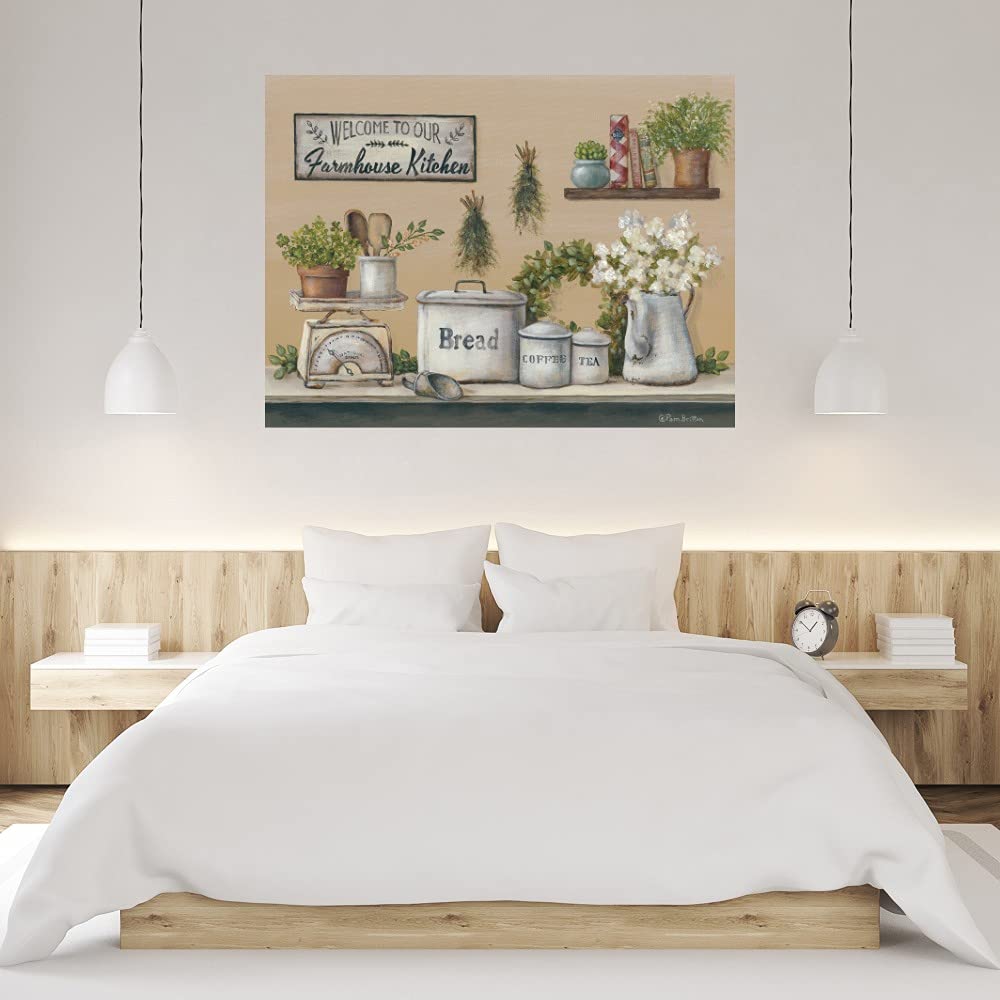 Farmhouse Kitchen Fine Art Canvas Wall Decor by Artist Pam Britton - 46