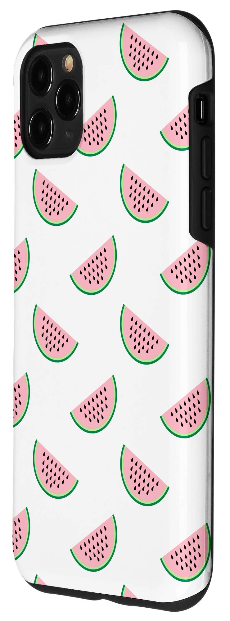 iPhone 11 Pro Max Watermelon Slices Case - Juicy Summer Fruit Design in White, Pink & Green - Perfect for Beach, Pool & Summer Outings