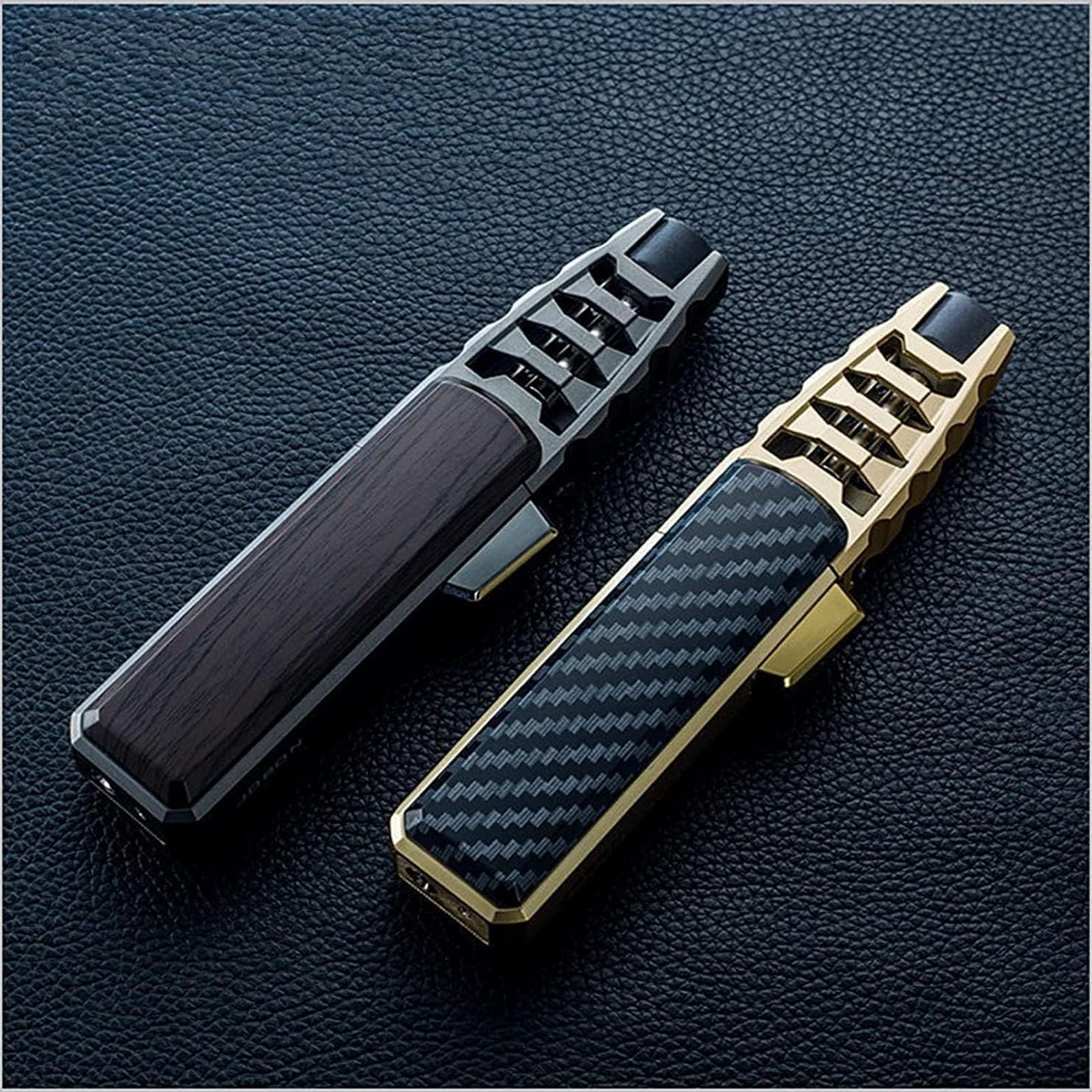Rechargeable Fire Blaze Electric Lighter - Adjustable Dual-Arc Torch Flame for Cigars, Candles & Outdoor Camping | USB Charging & Windproof Design | Perfect for BBQ, Hiking & Emergency Use (Black)
