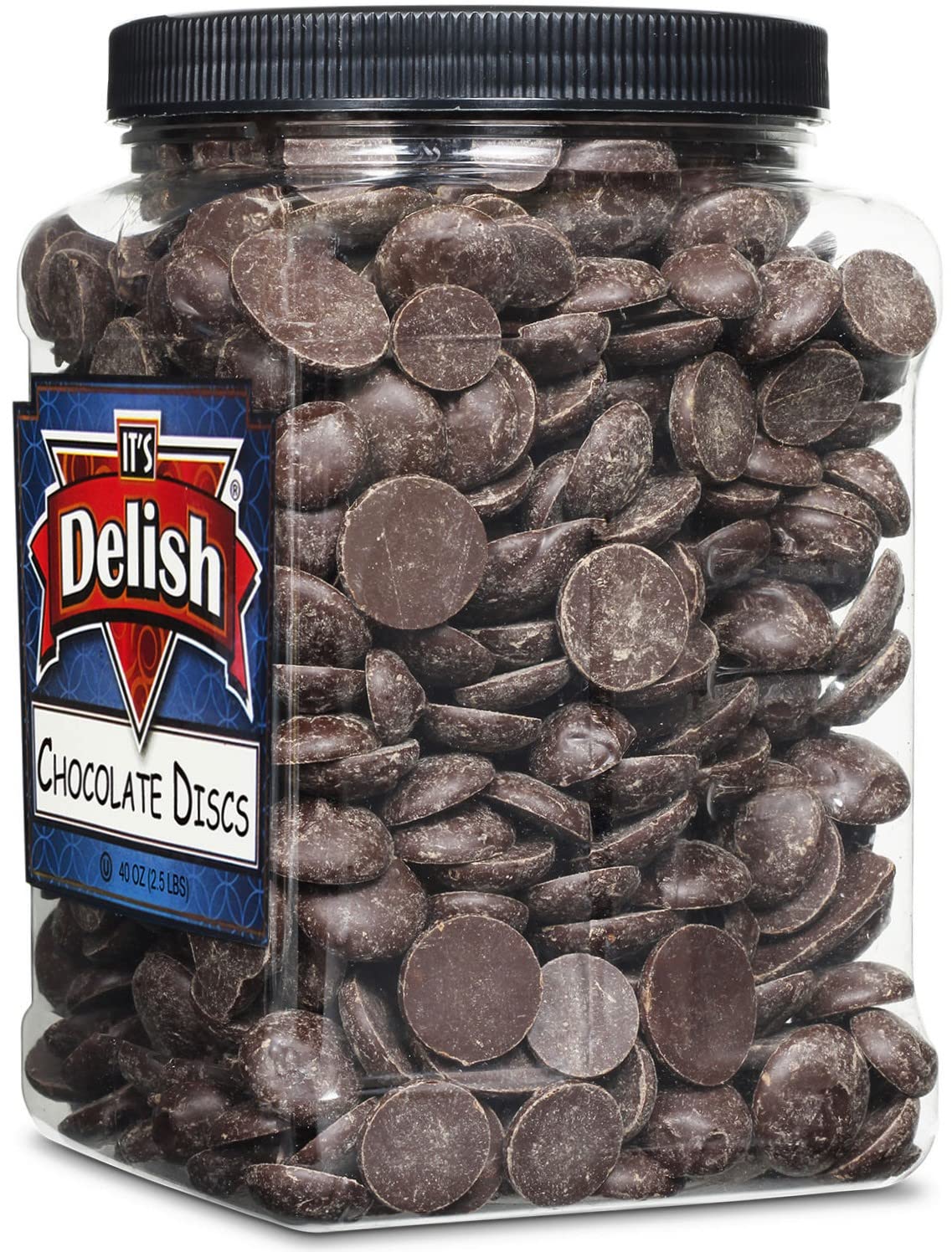 Sugar Free Dark Chocolate Discs 2.5Lbs - Vegan Baking & Snacking