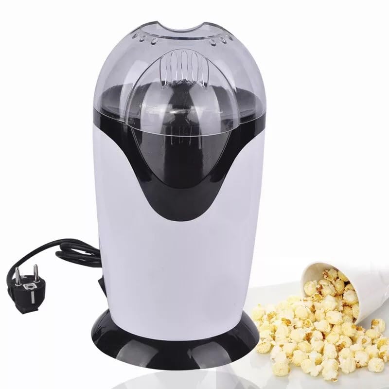 **Automatic Mini Popcorn Maker Machine for Home - Large Capacity, White - Perfect for Movie Nights, Parties & Healthy Snacking**