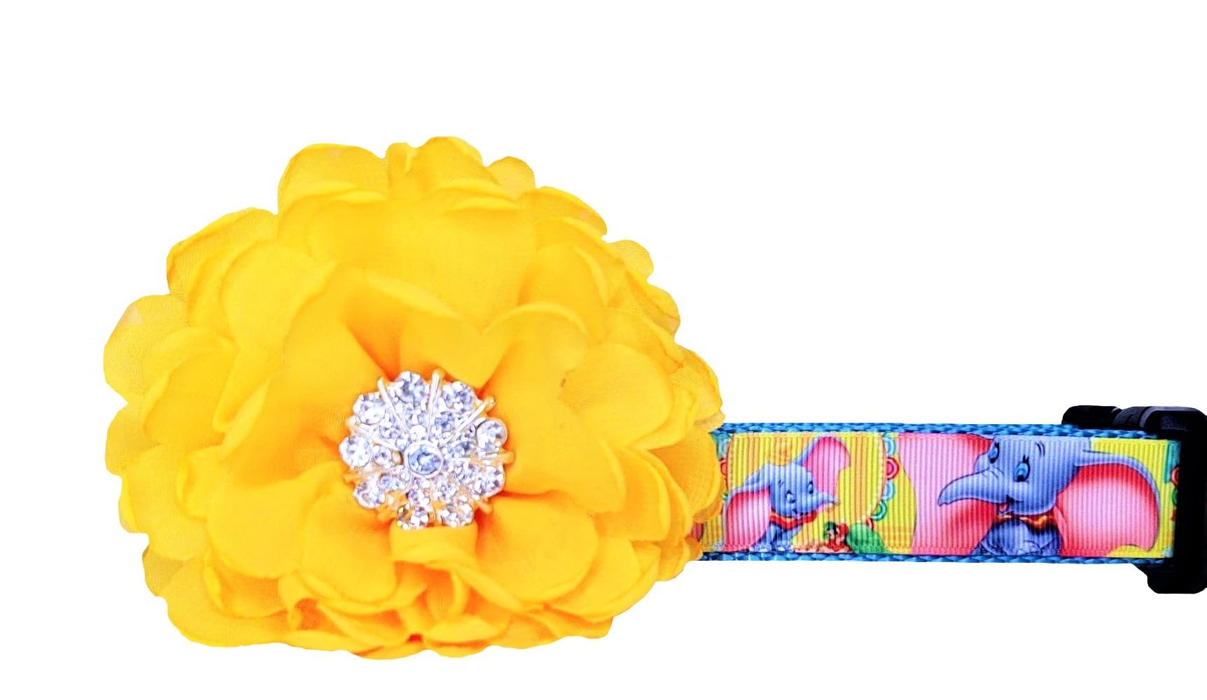Dumbo Dog Collar - Soft & Adjustable Pet Collar with Bell for Small Medium Dogs - Perfect for Walking, Training & Outdoor Adventures